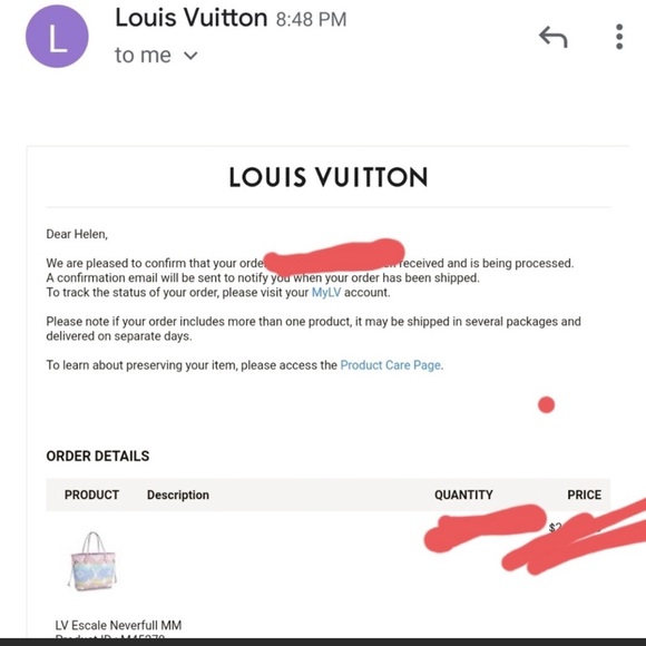 ❌❌SOLD❌❌Louis Vuitton Escale NEVERFULL MM PASTEL - Picture 7 of 8